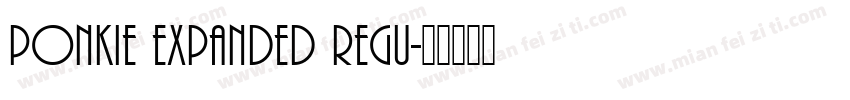 Ponkie Expanded Regu字体转换